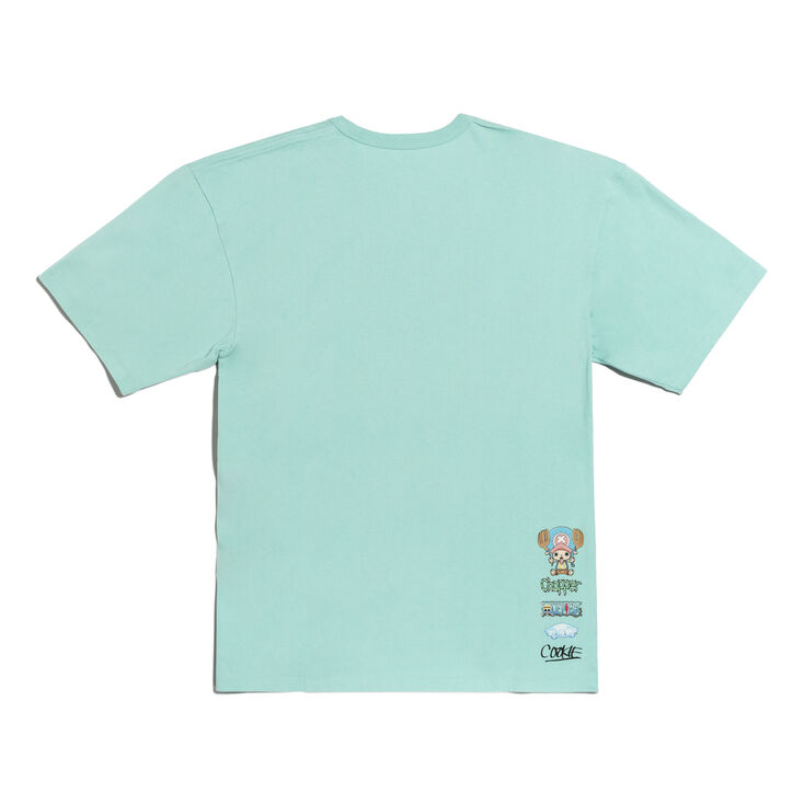 国内配送 VANS ONE PIECE COOKIE! SS TEE AQUA SKY Shop Vans Apparel and Accessories Vans X One Piece Cookie! T