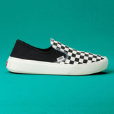 VANS★UA COMFYCUSH ONE★CHECKERBOARD GREEN/MARSHMALLOW New Vans ComfyCush One Checkerboard Green/Marshmallow Slip
