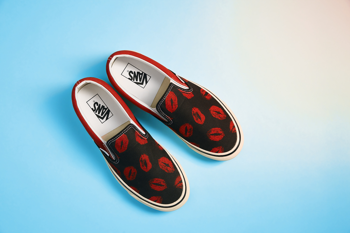 Vans valentine slip on sales